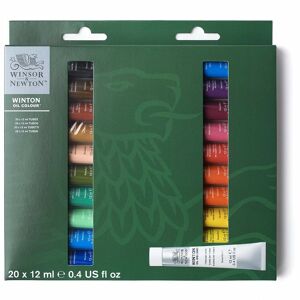 Winsor & Newton Winsor & ton Winton Oil Colour Set Of 20x12ml Paint Tubes