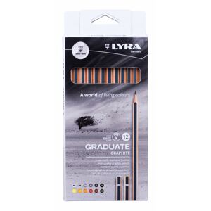 Lyra Graduate Graphite Sketching Pencils (Tin Of 12)