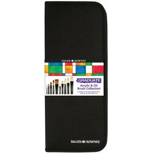 Daler-Rowney Graduate Acrylic And Oil Brush Zip Case With 10 Brushes