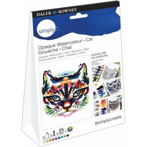 Daler-Rowney Simply Gouache Activity Set Cat