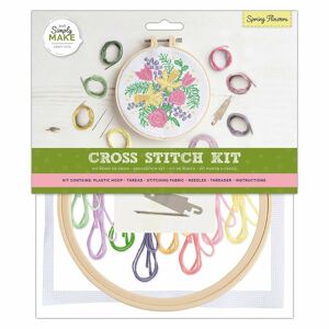 Docrafts Simply Make Cross Stitch Kit - Spring Flowers