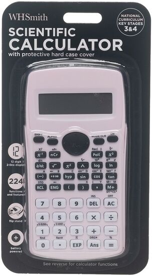 Whsmith Scientific Calculator Pastel Pink