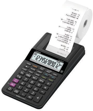 Casio Hr-8rce Printing Calculator Black Compatible With 58mm Printing Rolls Hr8 Rce