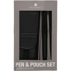 Whsmith Moderno Black Pen And Pouch Set