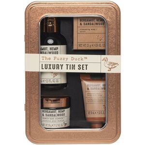 The Fuzzy Duck Luxury Mens Grooming Set Tin