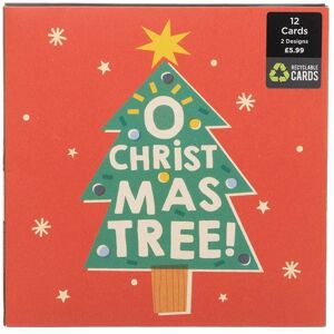 Whsmith Recyclable Warmest Wishes Christmas Cards (Pack Of 12)