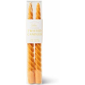 Paddywax Golden Twisted Tapered Candles Pack Of 2