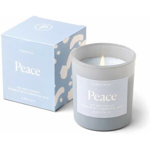 Paddywax Wellness Blue Glass Vessel Peace Candle