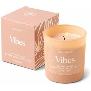 Paddywax Wellness Pink Glass Vessel Vibes Candle