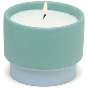 Paddywax Colour Block Saltwater Suede Green Ceramic Candle