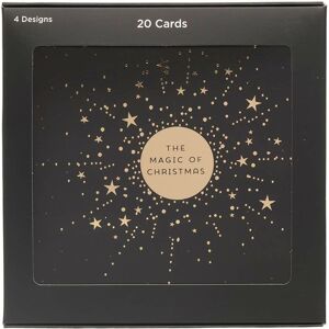 Whsmith Premium Star Burst Constellation Recyclable Christmas Cards Pack Of 20