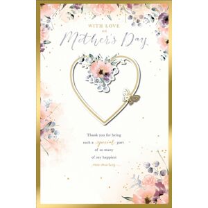 Uk Greetings Heart And Butterfly Mother'S Day Card