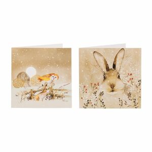 Whsmith Winter Woodland Animals Recyclable Christmas Card Pack Of 12