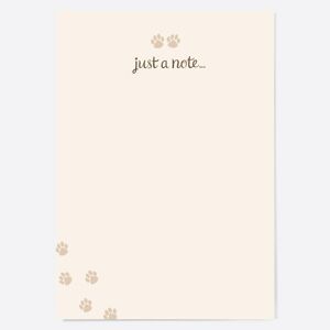 Dotty About Paper Animal Paw Prints Note Cards Pack Of 10