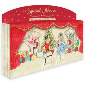 Secondnature Second Nature Nutcracker Niece 3d Pop-Up Christmas Card