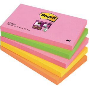 Post-It Super Sticky Cape Town Neon Colours Sticky Notes (Pack Of 5)