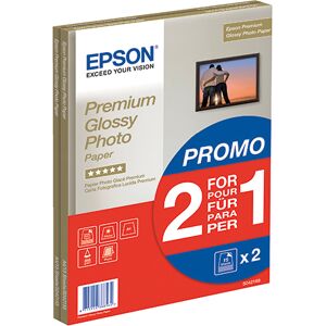 Epson Premium Glossy Photo A4 Paper 2-For-1 (Pack Of 15 + 15 Free) C13s042169