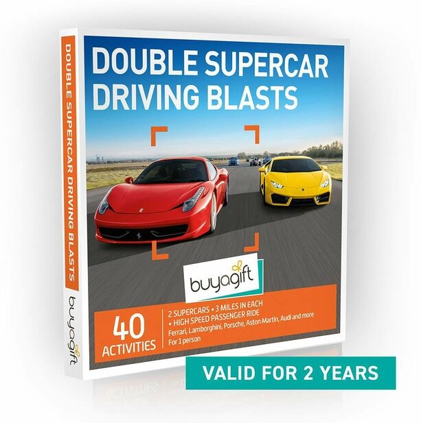 Buyagift Double Supercar Driving Blasts Gift Experience