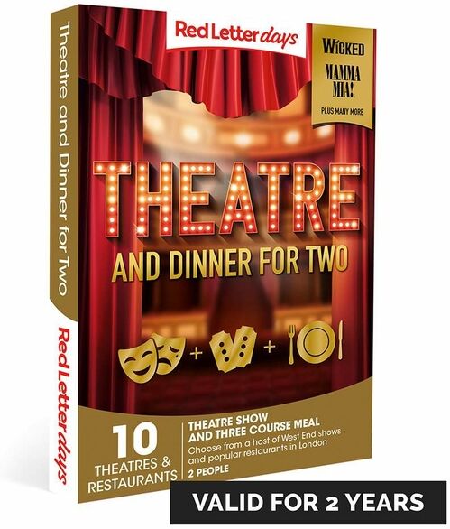 Red Letter Days Theatre And Dinner For Two Gift Experience