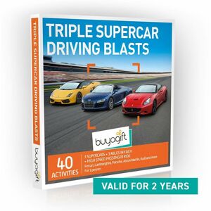 Buyagift Triple Supercar Driving Blasts Gift Experience