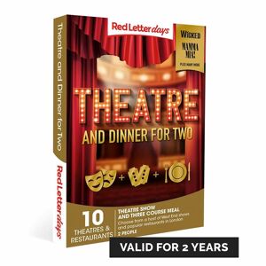 Red Letter Days Theatre And Dinner For Two Gift Experience