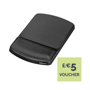 Fellowes Premium Gel Adjustable Mouse Pad/wristrest Black 9374001