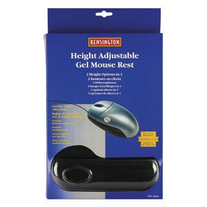Kensington Height Adjustable Gel Mouse Mat Black 57711