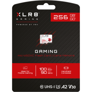 Pny 256 Gb Xlr8 Gaming Class 10 U3 A2 V30 Microsdxc Card