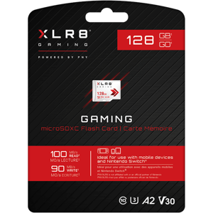 Pny 128 Gb Xlr8 Gaming Class 10 U3 A2 V30 Microsdxc Card