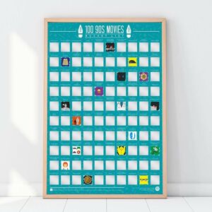 Gift Republic 90s Movies Bucket List Scratch Poster