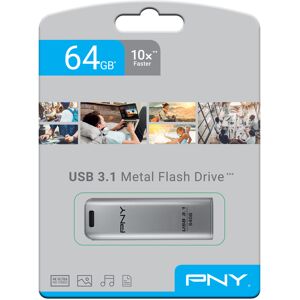 Pny 64 Gb Elite Steel Usb 3.1 Flash Drive