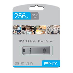 Pny 256 Gb Elite Steel Usb 3.1 Flash Drive