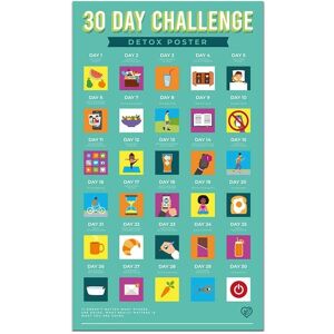 Gift Republic 30 Day Detox Scratch Poster