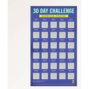 Gift Republic 30 Day Exercise Scratch Poster