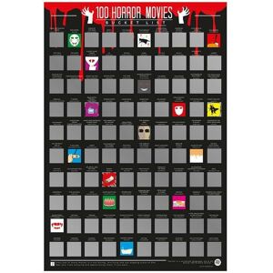 Gift Republic 100 Horror Scratch Off Poster