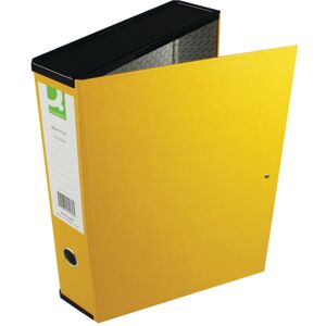 Q-Connect 75mm Box File Foolscap Yellow (5 Pack) 31819kin0