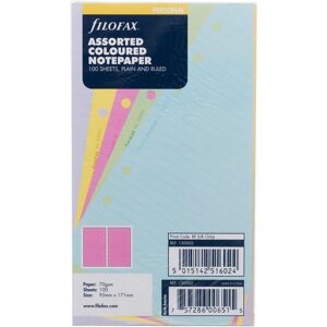 Filofax Personal Refill Assorted Colour Mixed Notepapers