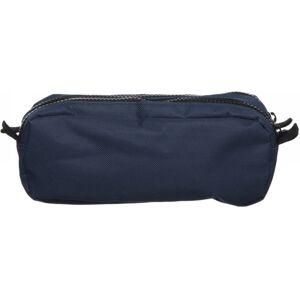 Whsmith Dark Blue Canvas Double Zip Pencil Case