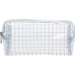 Whsmith Clear Grid Patterned Cube Pencil Case