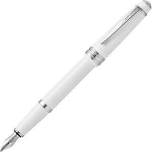 Cross Bailey Light Glossy White Fountain Pen With Medium Nib