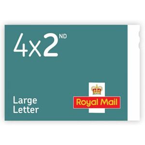 Royal Mail 2nd Class Large Letter Stamp (Book Of 4)