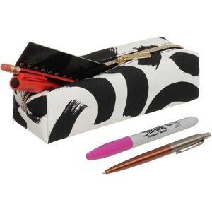 Whsmith Monochrome Brushstroke Square Pencil Case