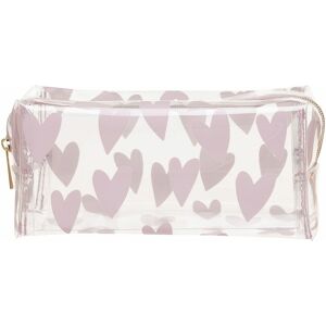 Whsmith Hearts Clear Cube Pencil Case