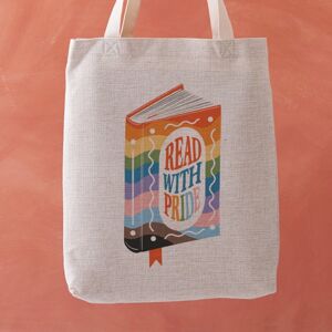 BOOKISHLY Read With Pride - Book Illustration Tote Bag BOOKISHLY Read With Pride - Book Illustration Tote Bag