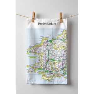 The Sugar Shed Os Map Tea-Towel - Pembrokeshire Coast National Park The Sugar Shed Os Map Tea-Towel - Pembrokeshire Coast National Park