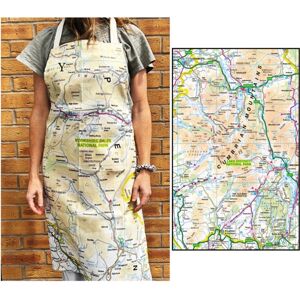 The Sugar Shed Os Map Adult Apron - Lake District National Park The Sugar Shed Os Map Adult Apron - Lake District National Park