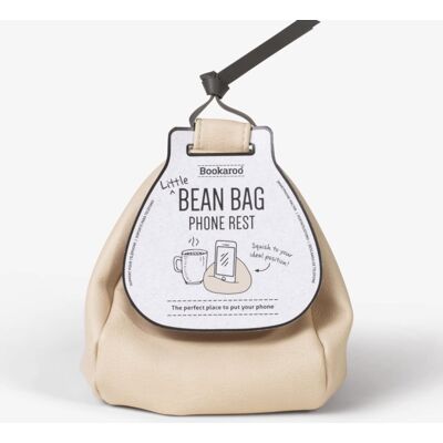 Bookaroo Little Bean Bag Phone Rest - Cream Bookaroo Little Bean Bag Phone Rest - Cream