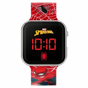 WHSmith Disney'S Marvel Spiderman Led Watch With Red Strap