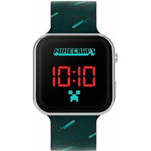 WHSmith Minecraft Led Watch With Black Strap