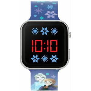 WHSmith Disney'S Frozen Led Watch With Blue Printed Strap